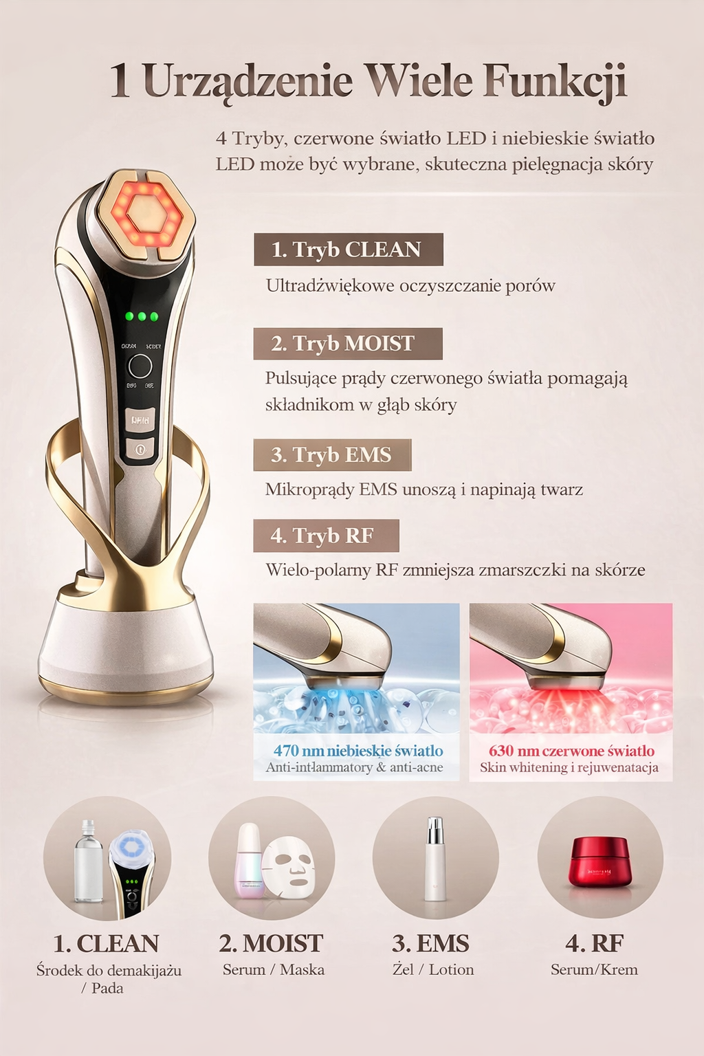 Masażer do twarzy bueatystorm™